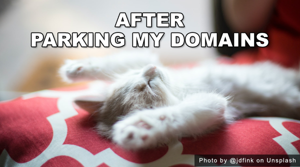 after parking my domains